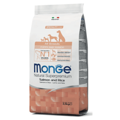 מונג' סלמון לגורים מכל הגזעים 2.5 ק"ג MONGE