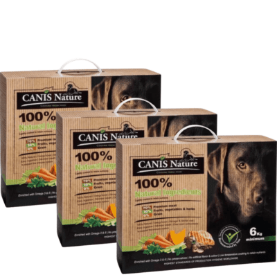 קאניס נייצ'ר עוף CANIS NATURE דיל 3 יחידות (18 ק"ג)
