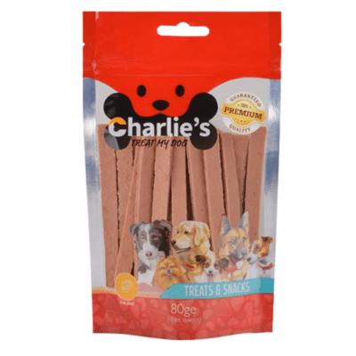 חטיף לכלב רצועות כבש Charlie's צ'ארליז 80 גרם