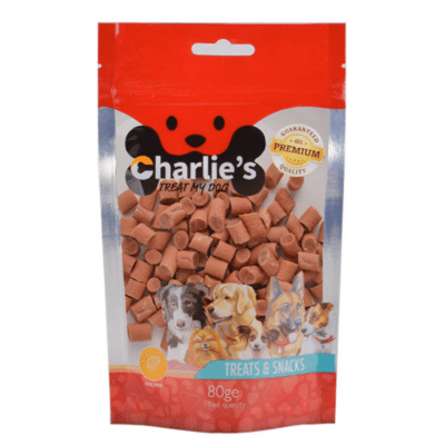 חטיף לכלב נגיסי בקר Charlie's צ'ארליז 80 גרם