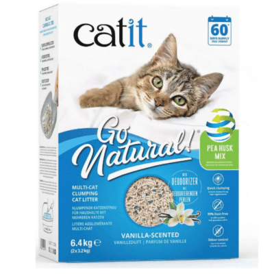 חול אפונה מולטי-קט קט איט וניל 6.4 ק"ג | Catit Go Natural Multi-Cat