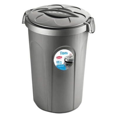 פח אחסון למזון יבש לכלבים וחתולים Stefanplast דגם טום 46 ליטר