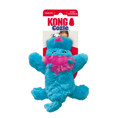 בובה כחולה לכלב קונג קוזי KONG Cozie עם שכבת בד כפולה