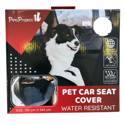 כיסוי מושב אחורי לרכב עמיד במים של Pets Project להגנה מפני שערות ולכלוך של כלבים